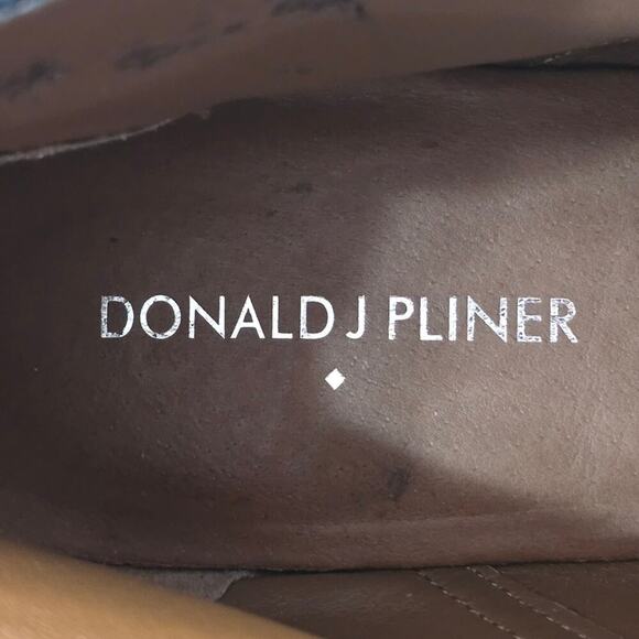 Donald J. Pliner Black Suede Lace-up Heeled Wedge Ankle Booties Size 11 - Picture 10 of 14